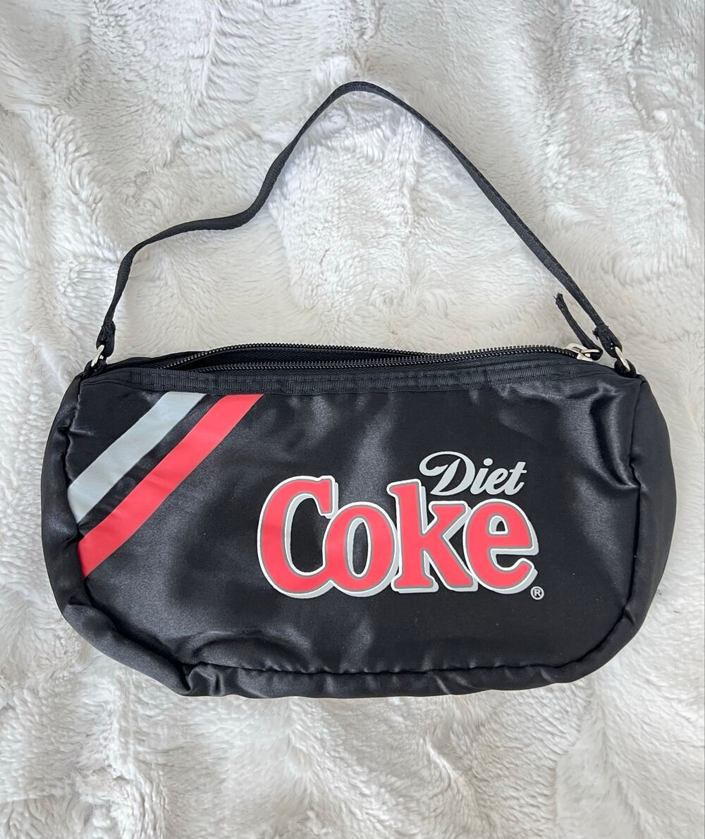 New DIET COKE Mini Purse Shoulder / Hand Bag Zipper Closure Cola Gift Promotion